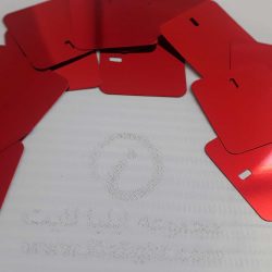تایل پولکی قرمز آبی براق