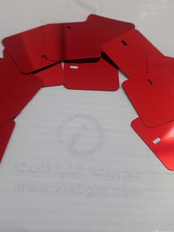 تایل پولکی قرمز آبی براق